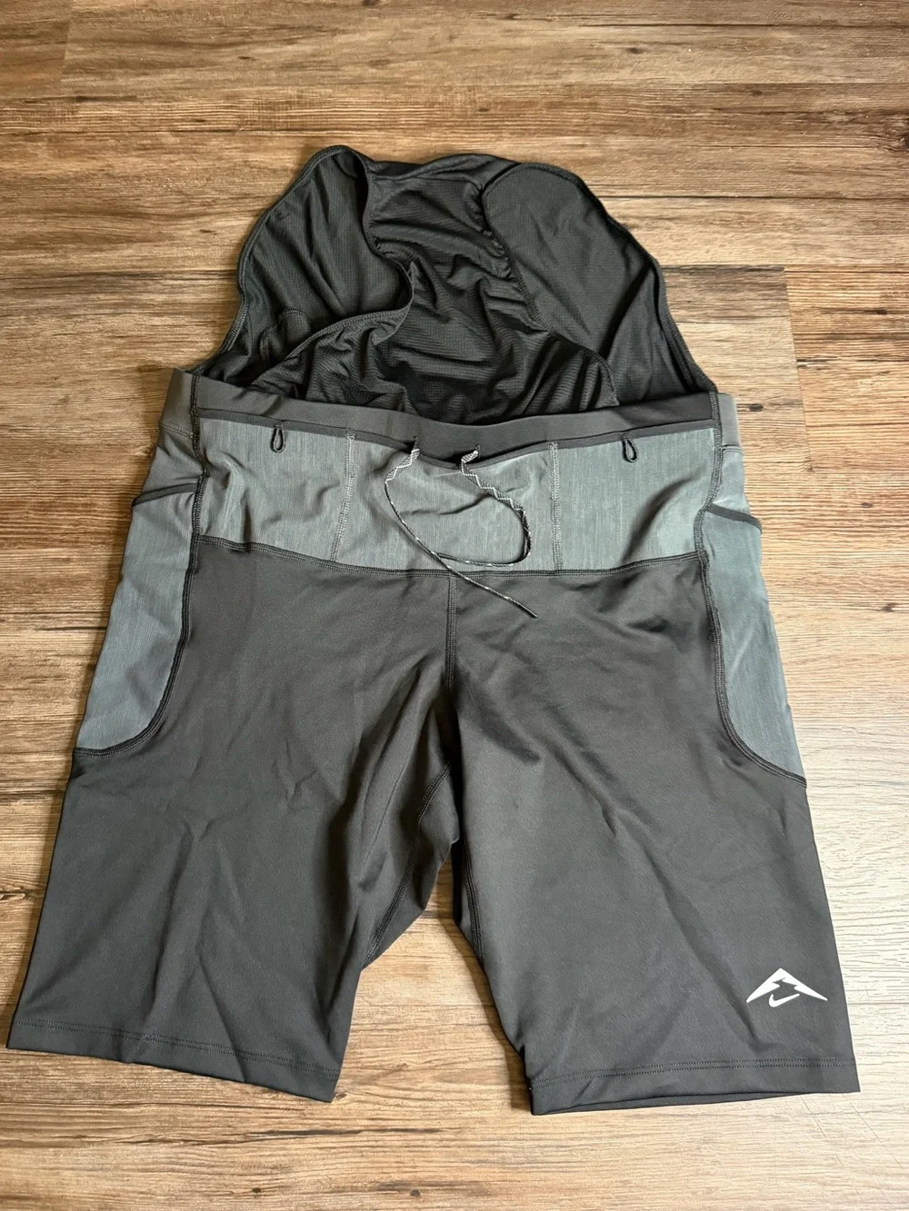 Nike Trail Dri-fit ADV Lava Loops Half Tights Lined Compression Shorts Men Sz XL